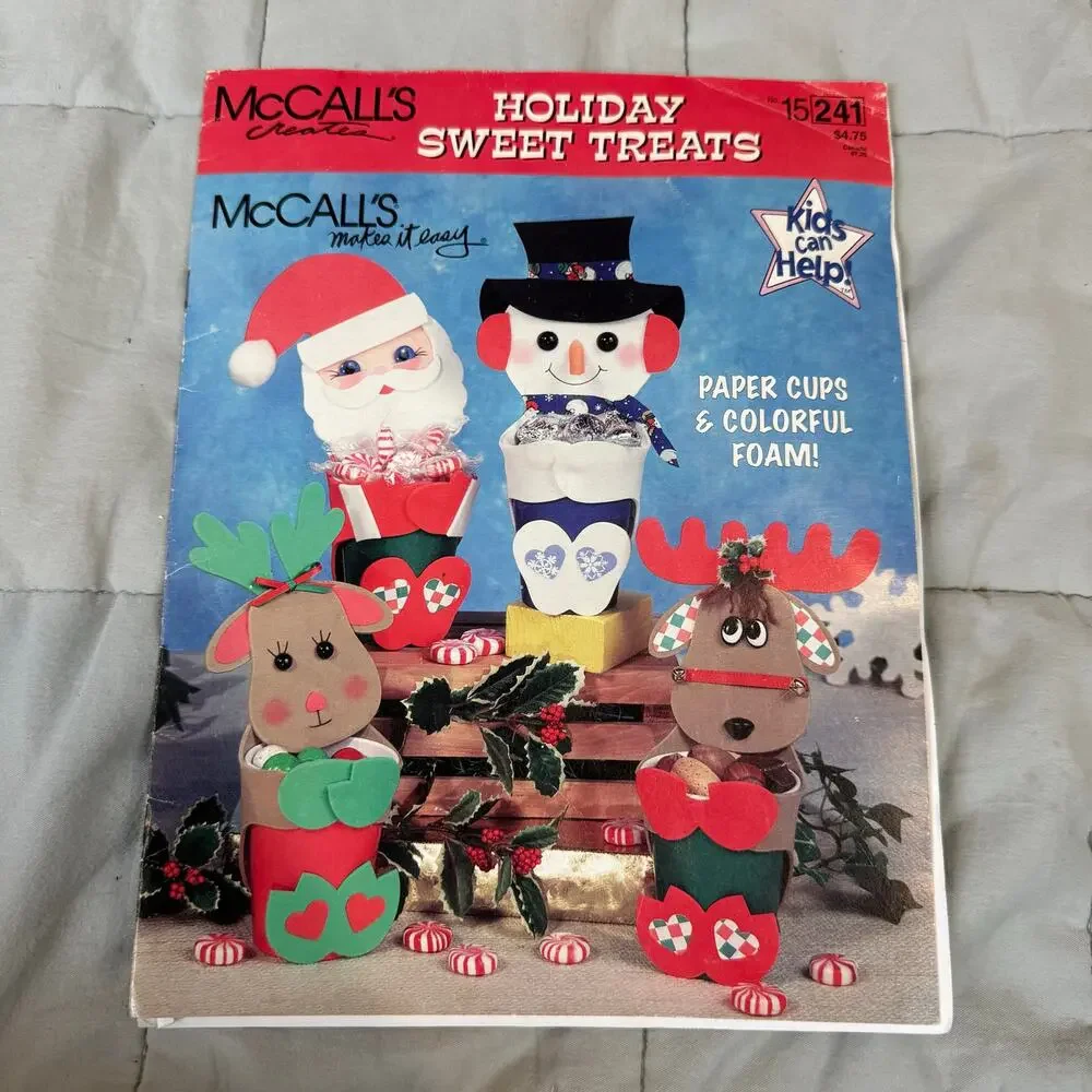 Vintage 1998 McCall's Creates Holiday Sweet Treats Christmas Patterns 15241